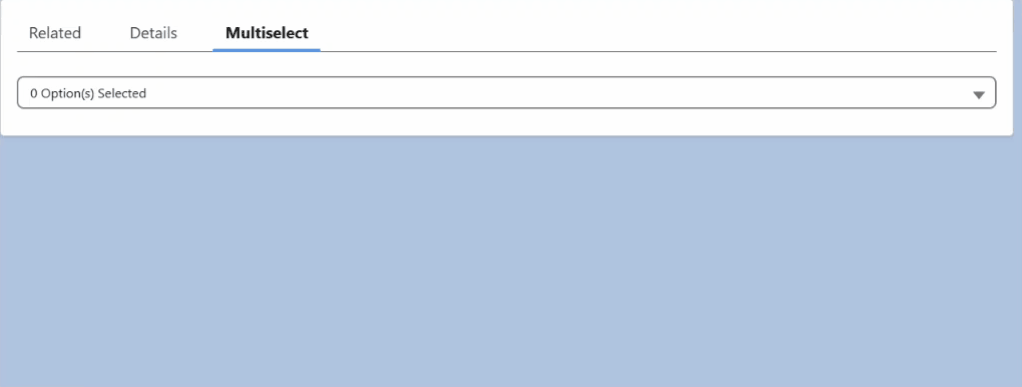 Closed picklist